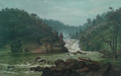 Cascata sul fiume Sorocaba da Benedito Calixto
